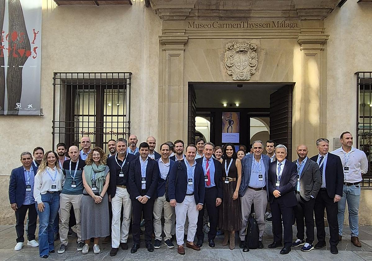 Los asistentes a las XIV Jornadas AMS Sport Ultrasound, celebradas en el Museo Thyssen Málaga.