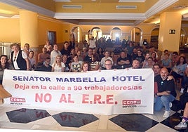 Los trabajadores iniciaron en la tarde de este viernes un encierro indefinido en el hotel.