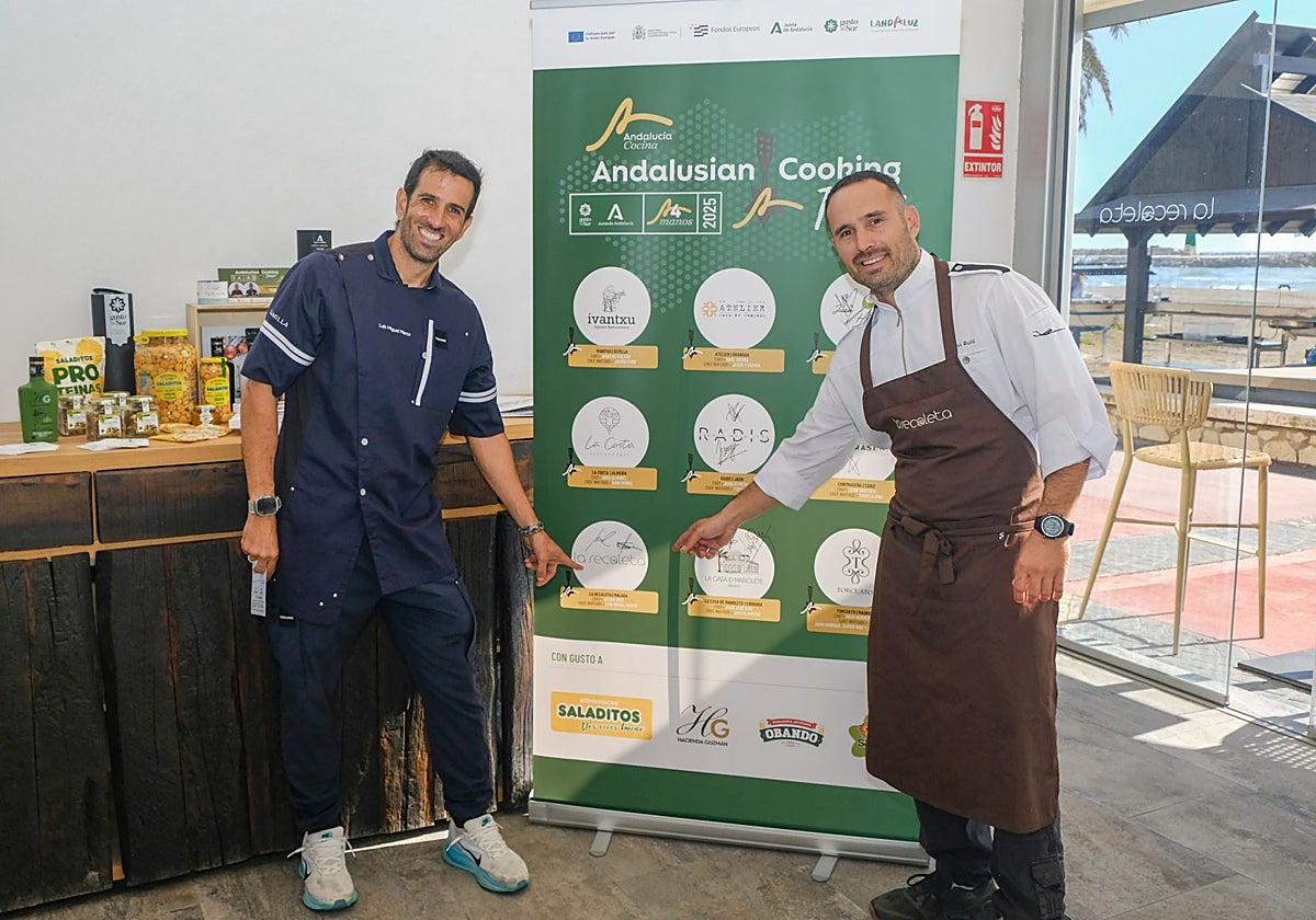 Luis Miguel Menor y Javier Ruiz, este jueves en La Recaleta.