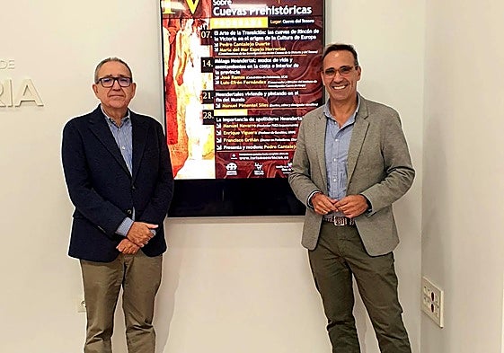 El investigador Pedro Cantalejo y el concejal Antonio José Martín.