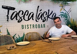 Álvaro Ávila, este verano al anunciarse su incorporación a Taska Láska.