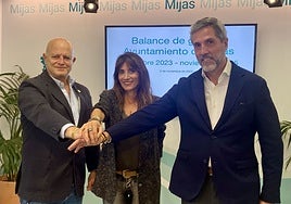 Juan Carlos Cuevas, Ana Mata y Juan Carlos Maldonado escenificaron unidad.