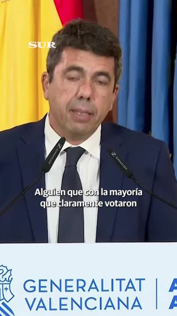 Mazón dimite tras pactarlo con Feijóo: «He cometido errores y viviré con ellos toda mi vida»