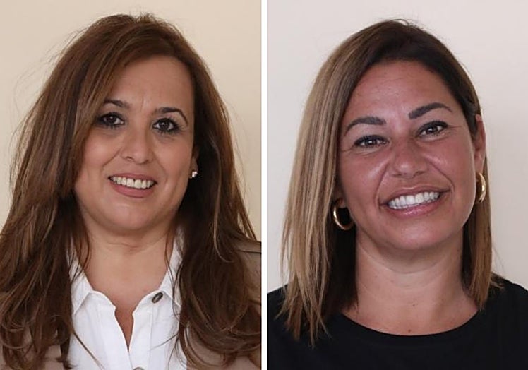 Mercedes España y Laura Robles, asesoras del equipo de gobierno del PP.