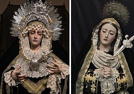 Vírgenes del Patrocinio, de la Salutación, y del Carmen Doloroso.