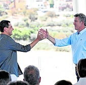 Juanma Moreno y Alberto Núñez Feijóo, en una imagen reciente.