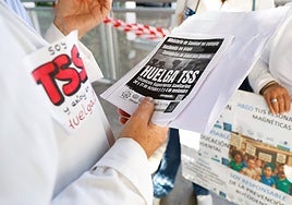 Imagen tomada durante uno de los días de huelga.