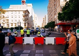 Corte de la calle Santa Elena hacia Eugenio Gross, que ha sido el último hasta ahora.