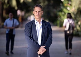 Francisco Vila, en el Parque de Málaga.