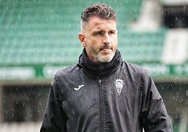 El entrenador del Córdoba, el asturiano Iván Ania.