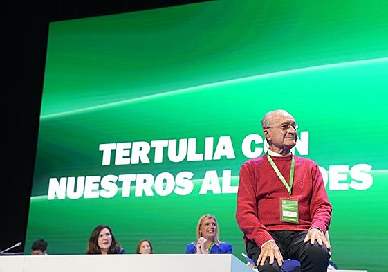 De la Torre, esta tarde, durante su intervención en la mesa de alcaldes de capital de provincia.