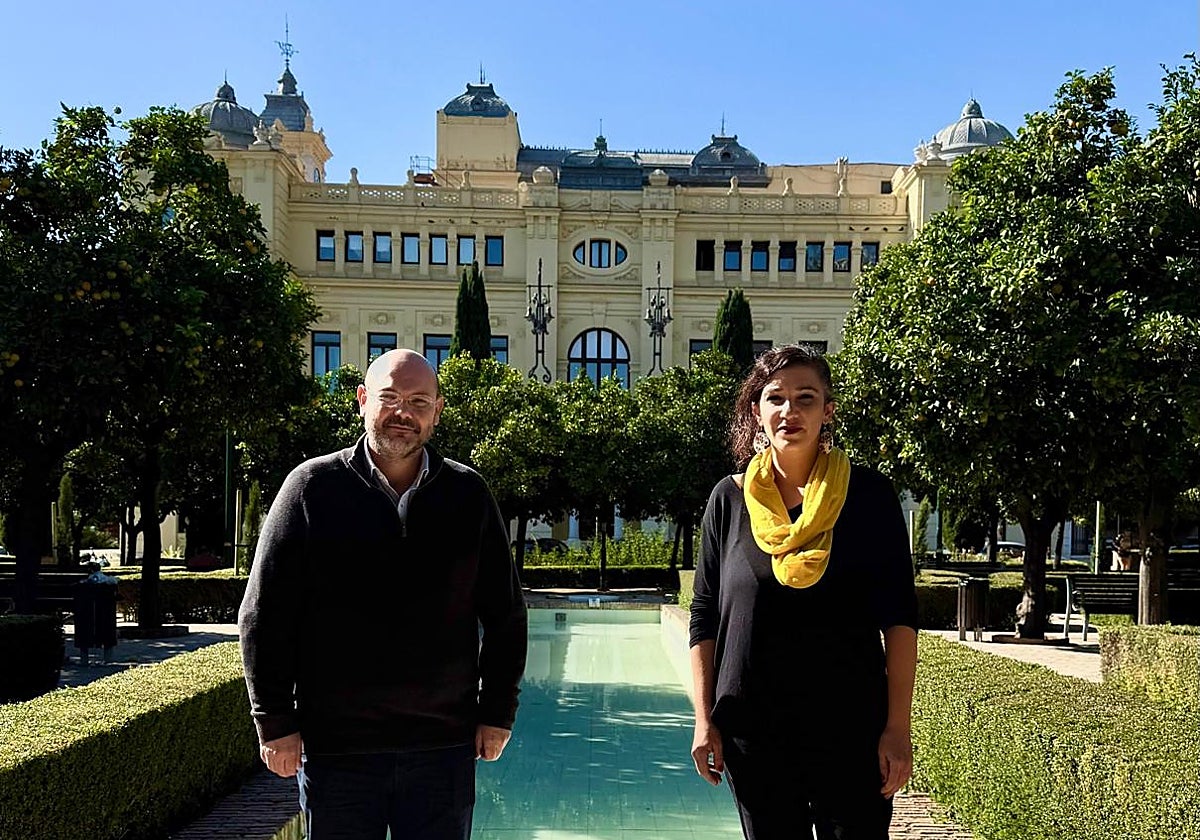 David Arrabalí y Toni Morillas, en los jardines de Pedro Luis Alonso.