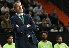 Ibon Navarro, en el encuentro ante el Mersin.