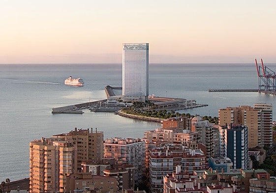 Recreación de la Torre del Puerto según el diseño de Chipperfield.