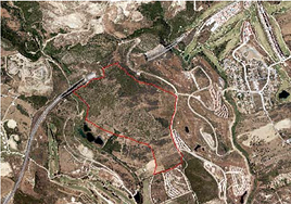 Vista área de la zona de Arroyo Vaquero donde irán las viviendas de VPO anunciadas.