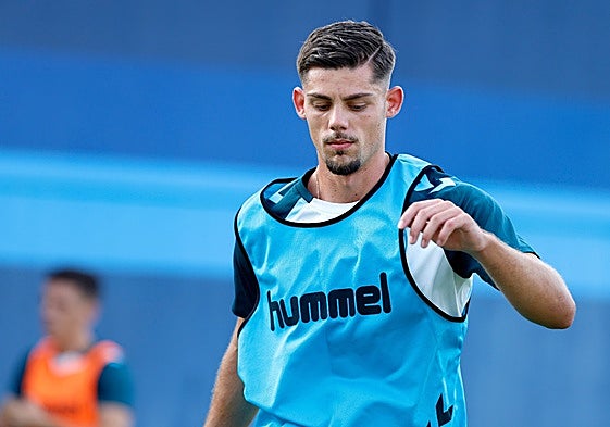 Montero, durante un entrenamiento reciente.