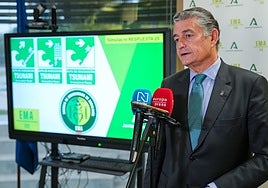 El consejero de Sanidad, Presidencia y Emergencias, Antonio Sanz.