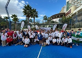 Foto de familia al cierre del torneo, en el Higuerón Resort.