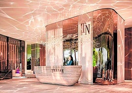 Entrada al residencial Tyrian Residences, una nueva promoción de 'branded residences' en Estepona.