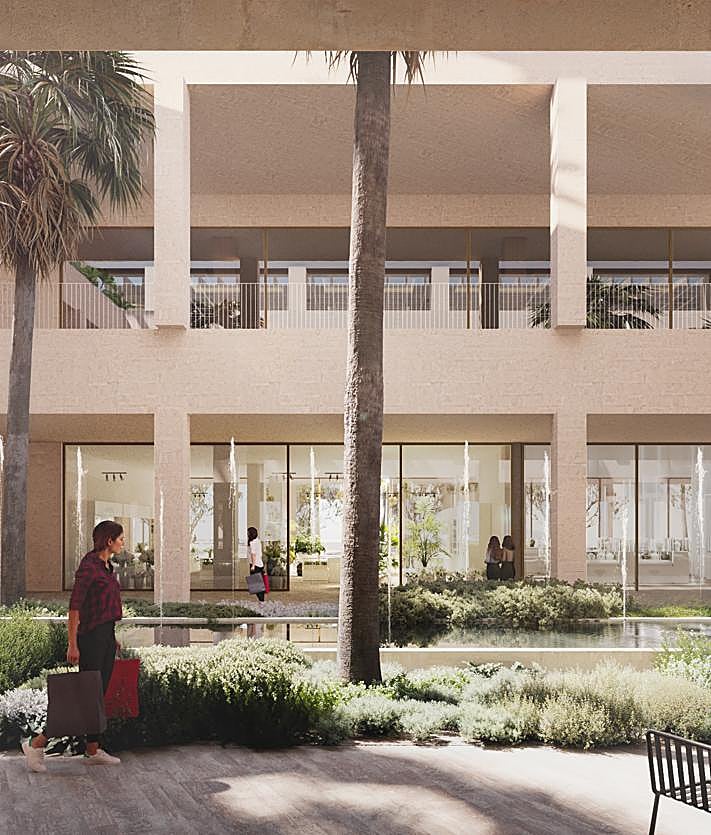 Imagen secundaria 2 - Las novedades de la Torre del Puerto de Málaga: orientación, materiales e integración del dique de Levante