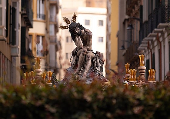 El Cristo de la Humildad y Paciencia, en su salida de este año.