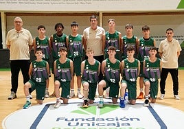 Equipo infantil del Unicaja que participará en la Minicopa.