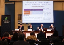 De izquierda a derecha, Pedro Luis Gómez, Gerardo Lerones, Josep M. Borràs y Emilio Alba