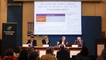 De izquierda a derecha, Pedro Luis Gómez, Gerardo Lerones, Josep M. Borràs y Emilio Alba