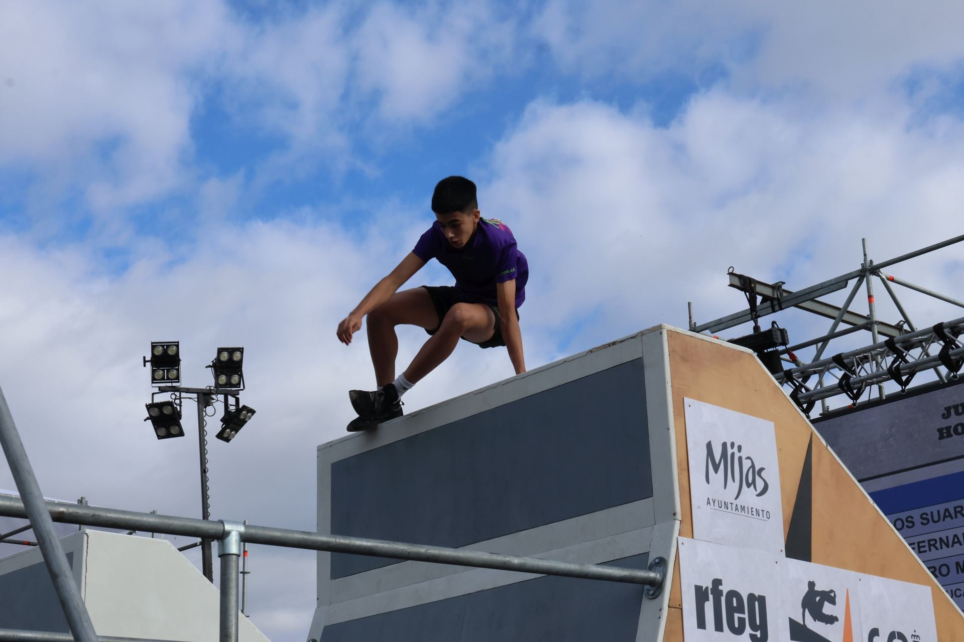 El campeonato de España de Parkour de Mijas, en imágenes