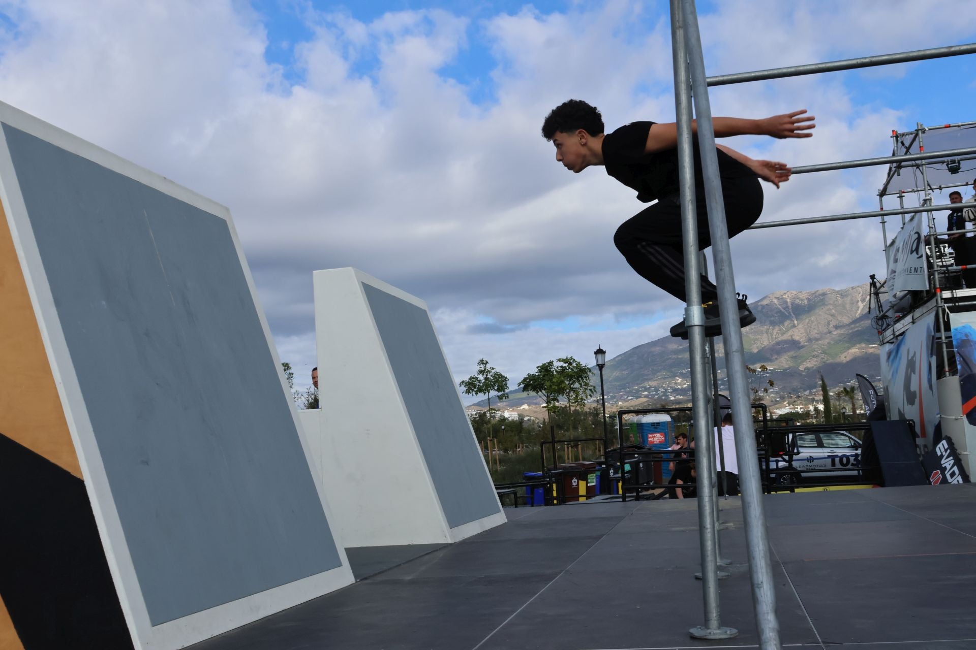 El campeonato de España de Parkour de Mijas, en imágenes