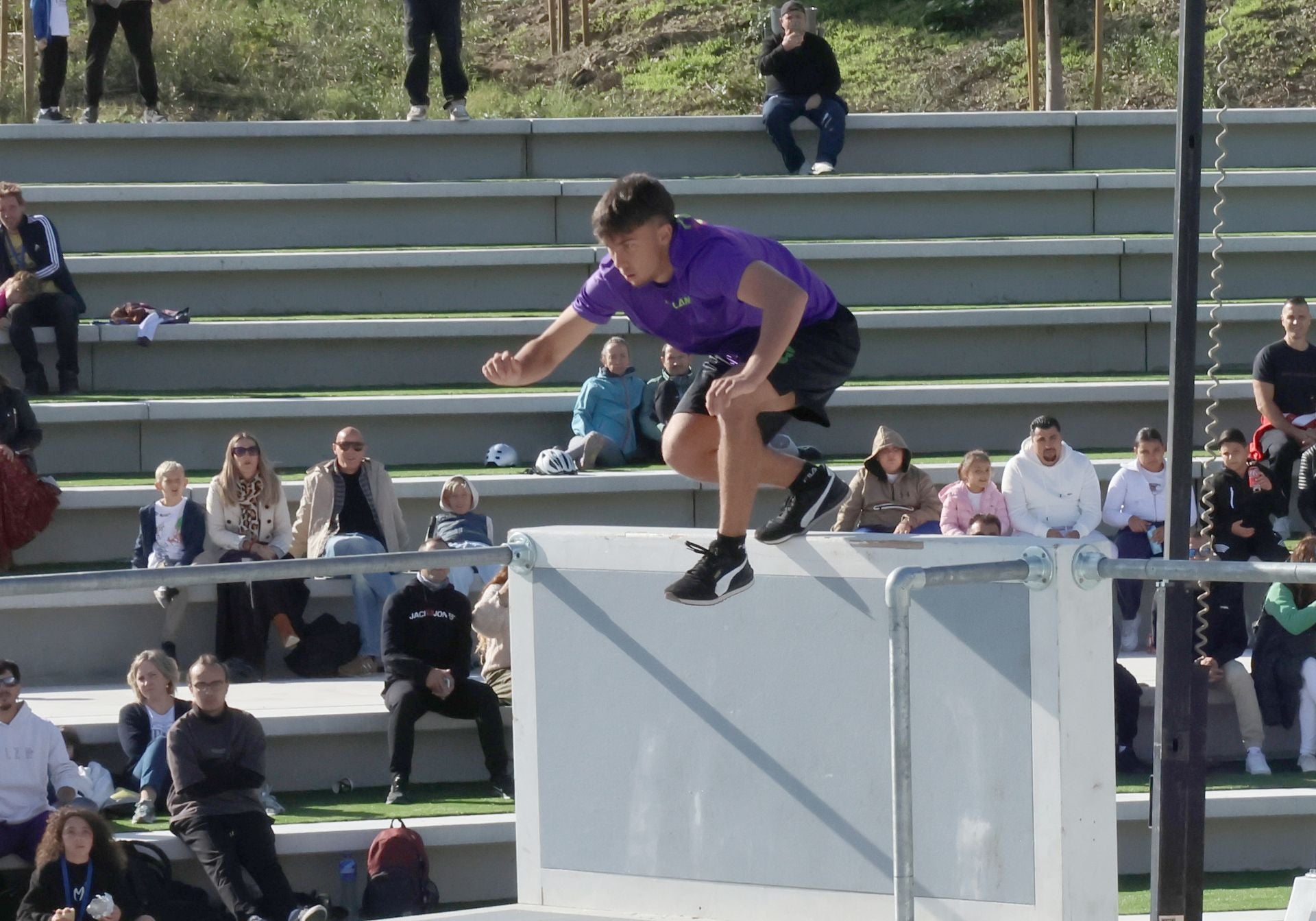 El campeonato de España de Parkour de Mijas, en imágenes