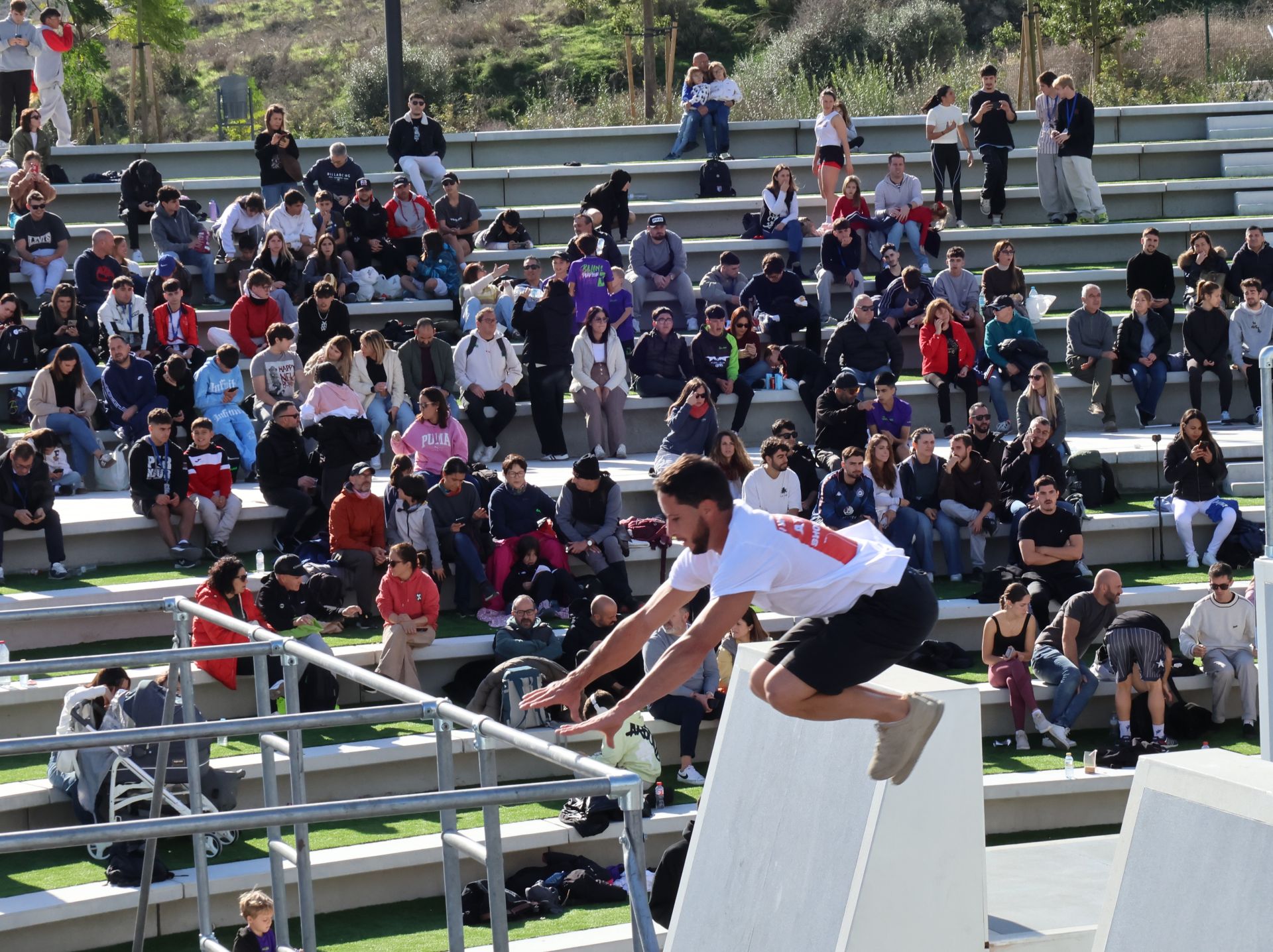 El campeonato de España de Parkour de Mijas, en imágenes