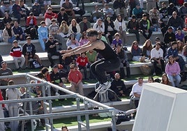 Mijas vibra con el 'show' de los mejores atletas de parkour de España