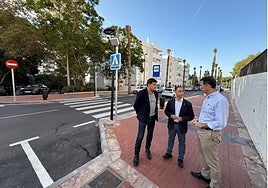 El alcalde y el edil de Obras han visitado la zona tras la finalización de los trabajos.