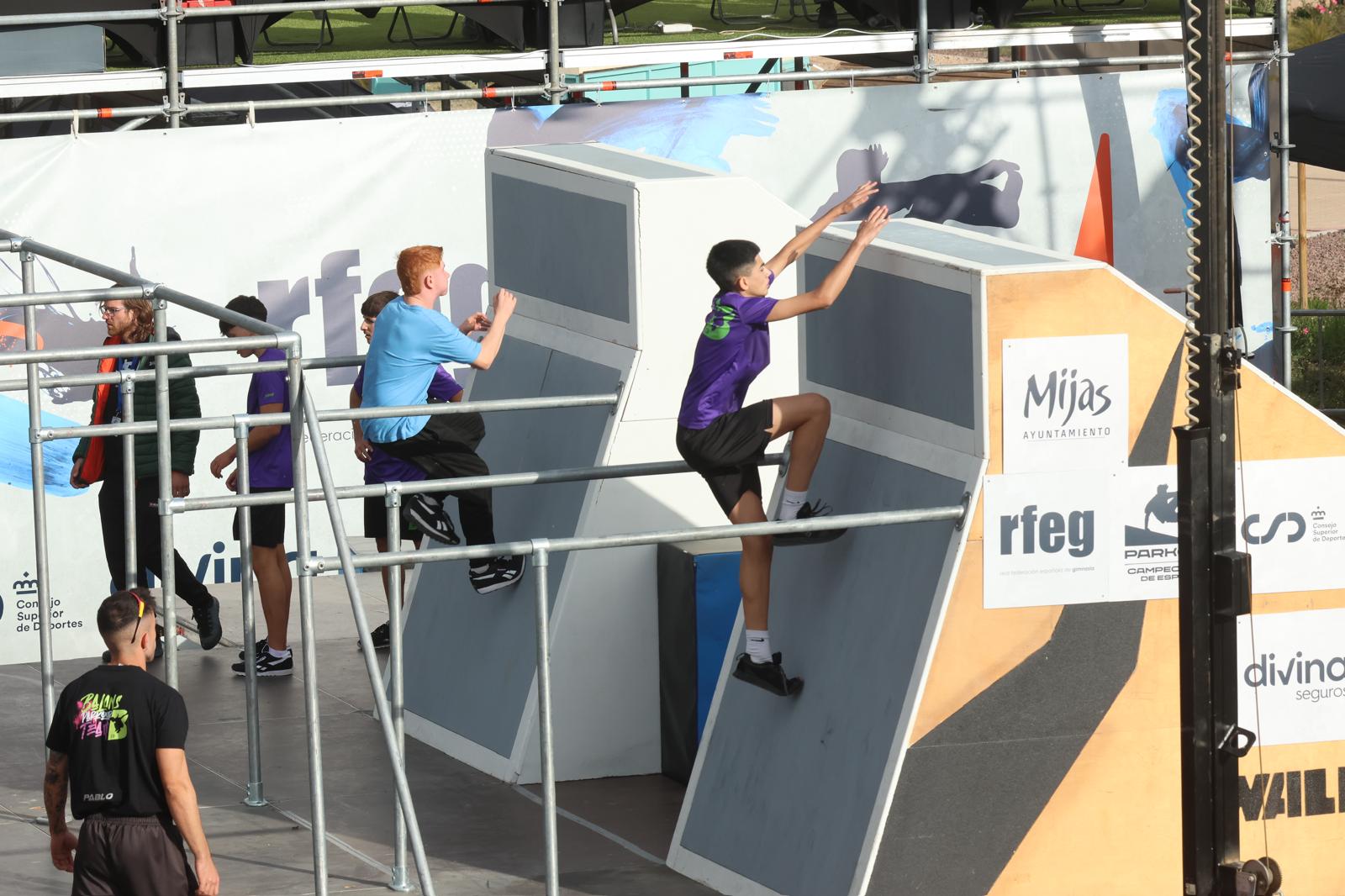 El campeonato de España de Parkour de Mijas, en imágenes