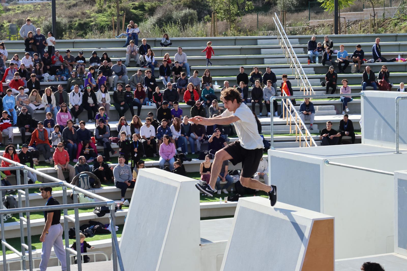 El campeonato de España de Parkour de Mijas, en imágenes