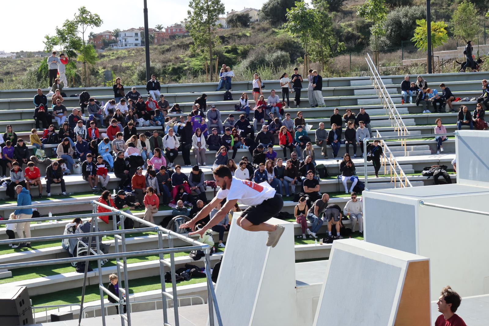 El campeonato de España de Parkour de Mijas, en imágenes