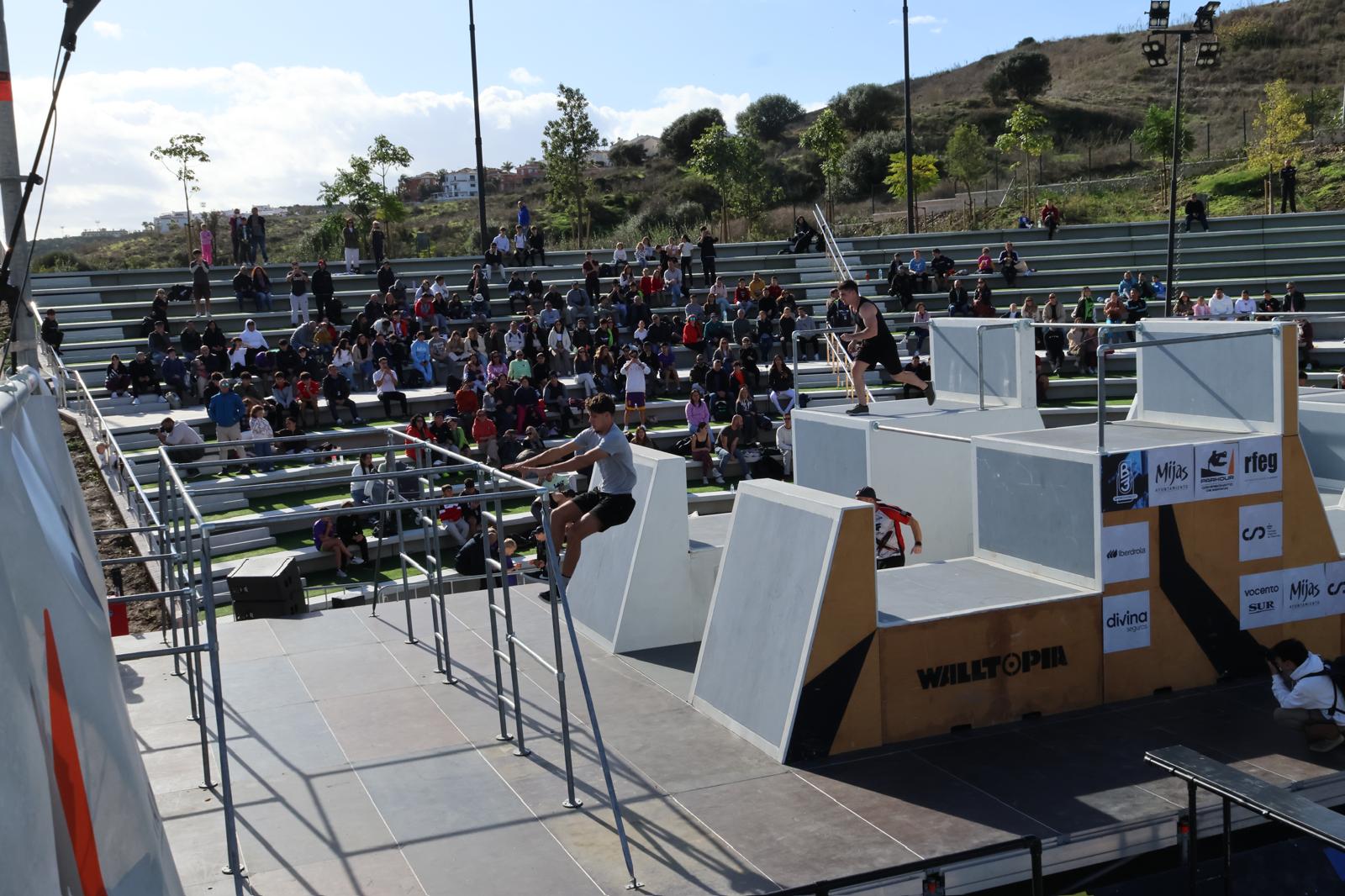 El campeonato de España de Parkour de Mijas, en imágenes