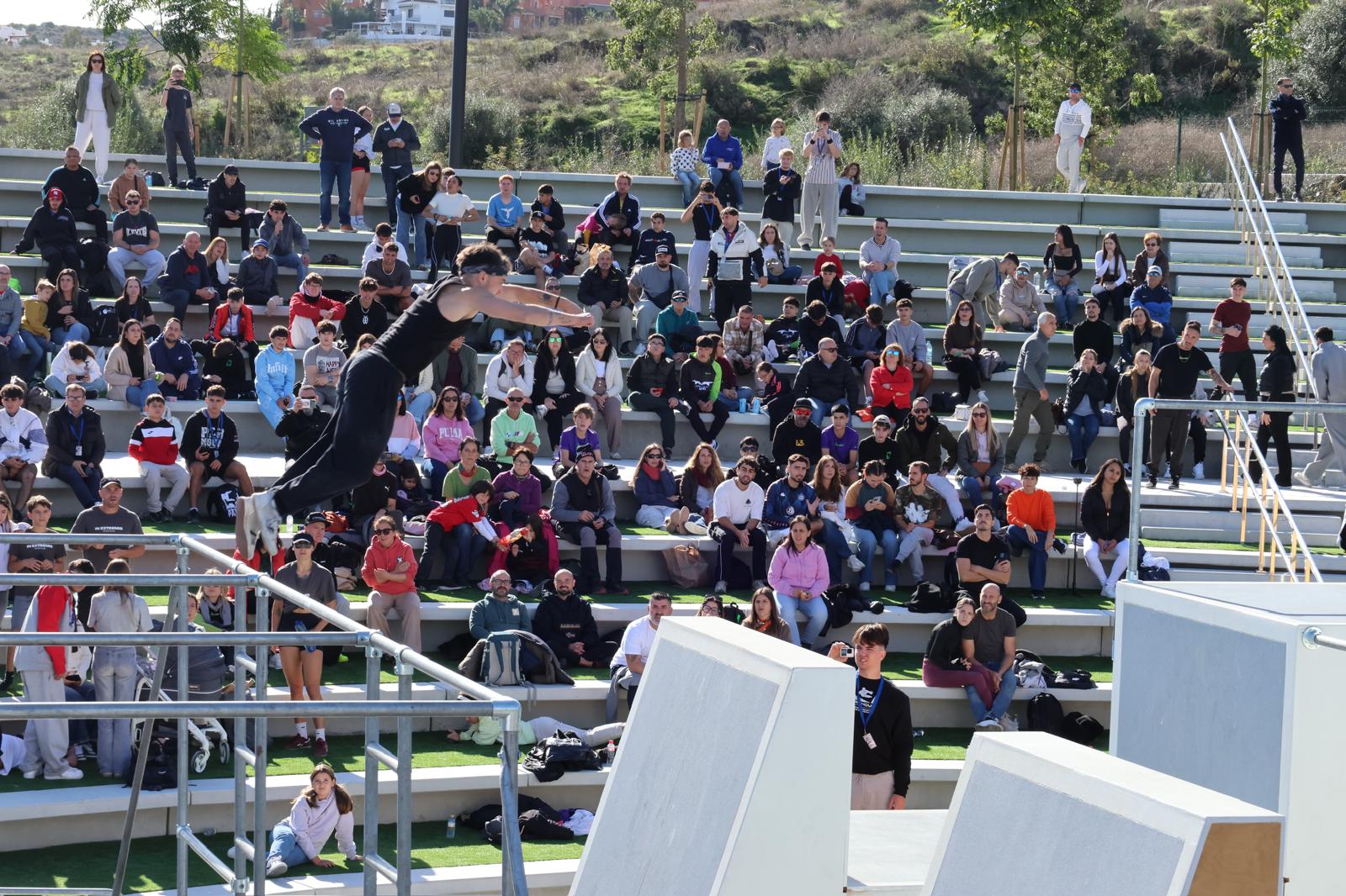 El campeonato de España de Parkour de Mijas, en imágenes