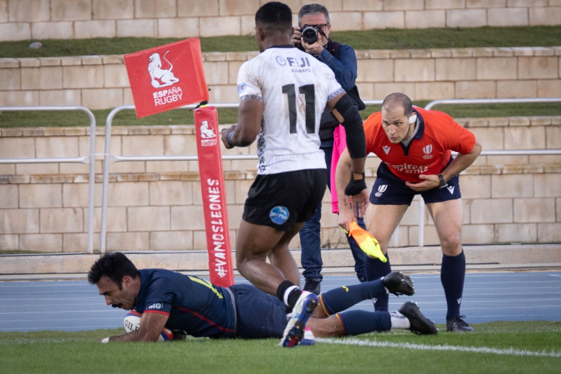 El España-Fiyi de rugby en el Ciudad de Málaga, en imágenes