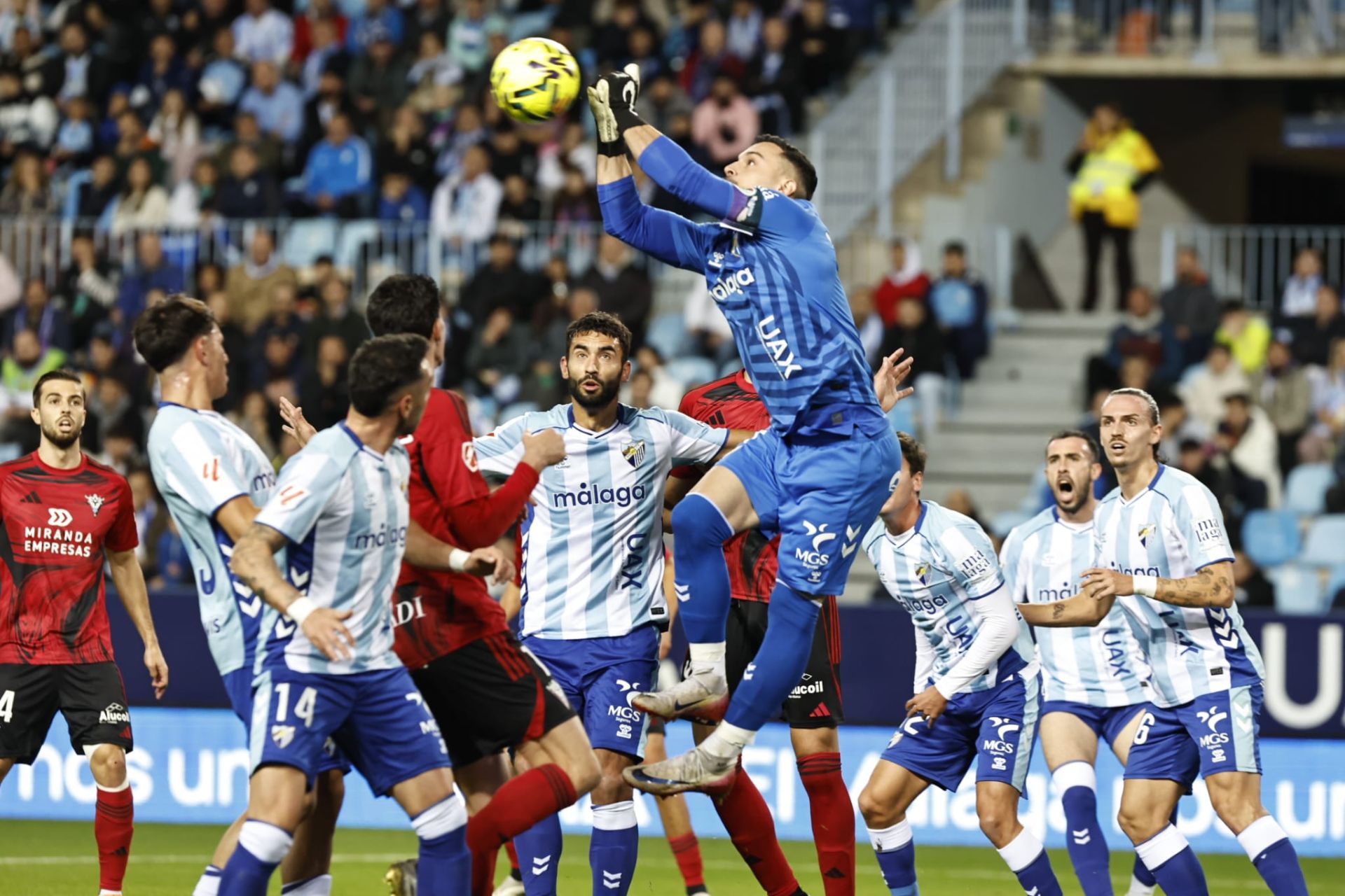 El Málaga-Mirandés, en imágenes