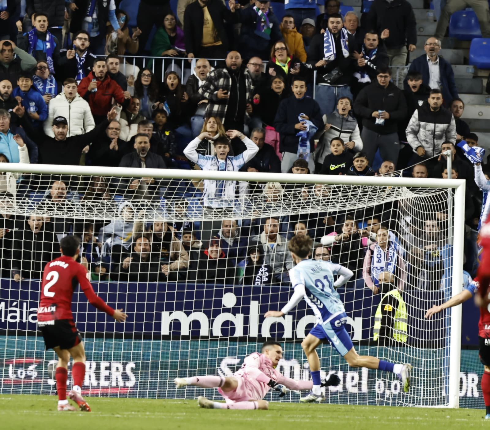 El Málaga-Mirandés, en imágenes