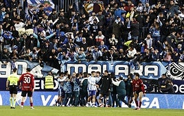 Directo | Victoria agónica del Málaga en el descuento (3-2)