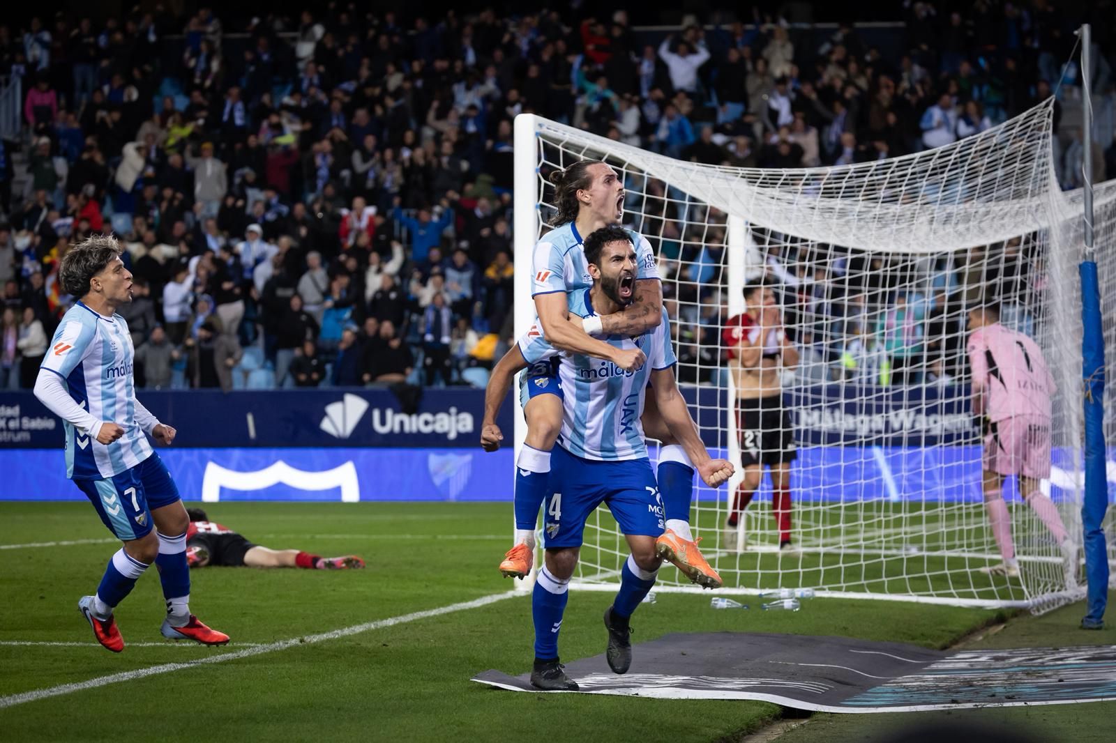 El Málaga-Mirandés, en imágenes