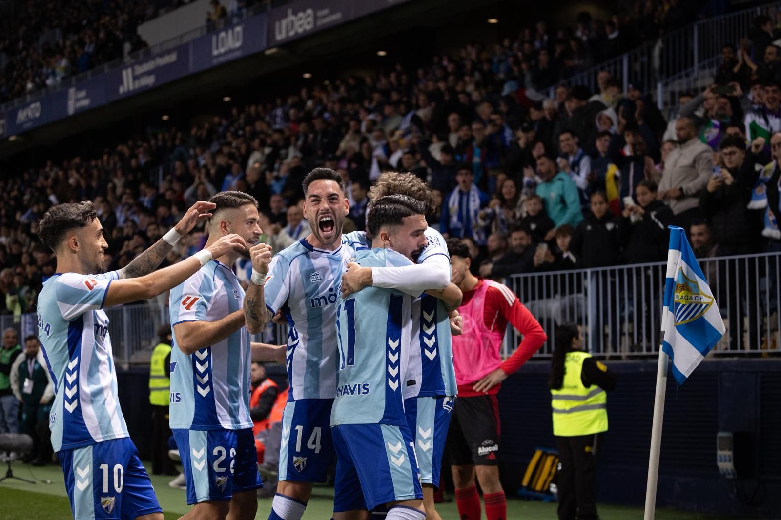 El Málaga-Mirandés, en imágenes