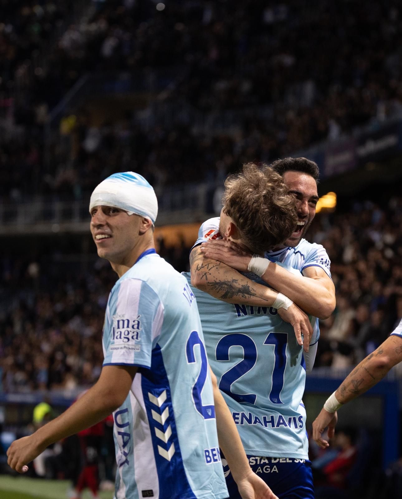 El Málaga-Mirandés, en imágenes