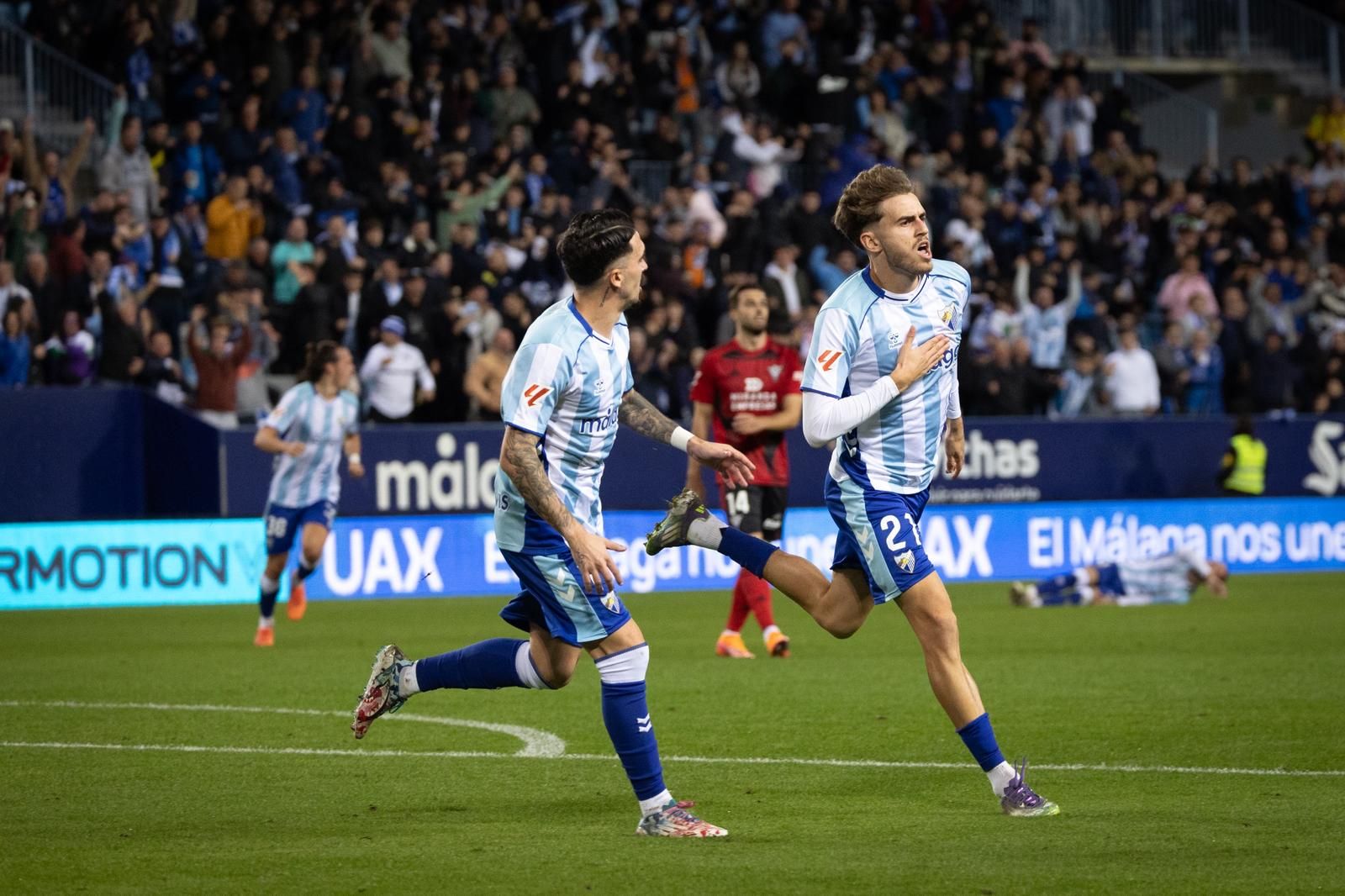 El Málaga-Mirandés, en imágenes
