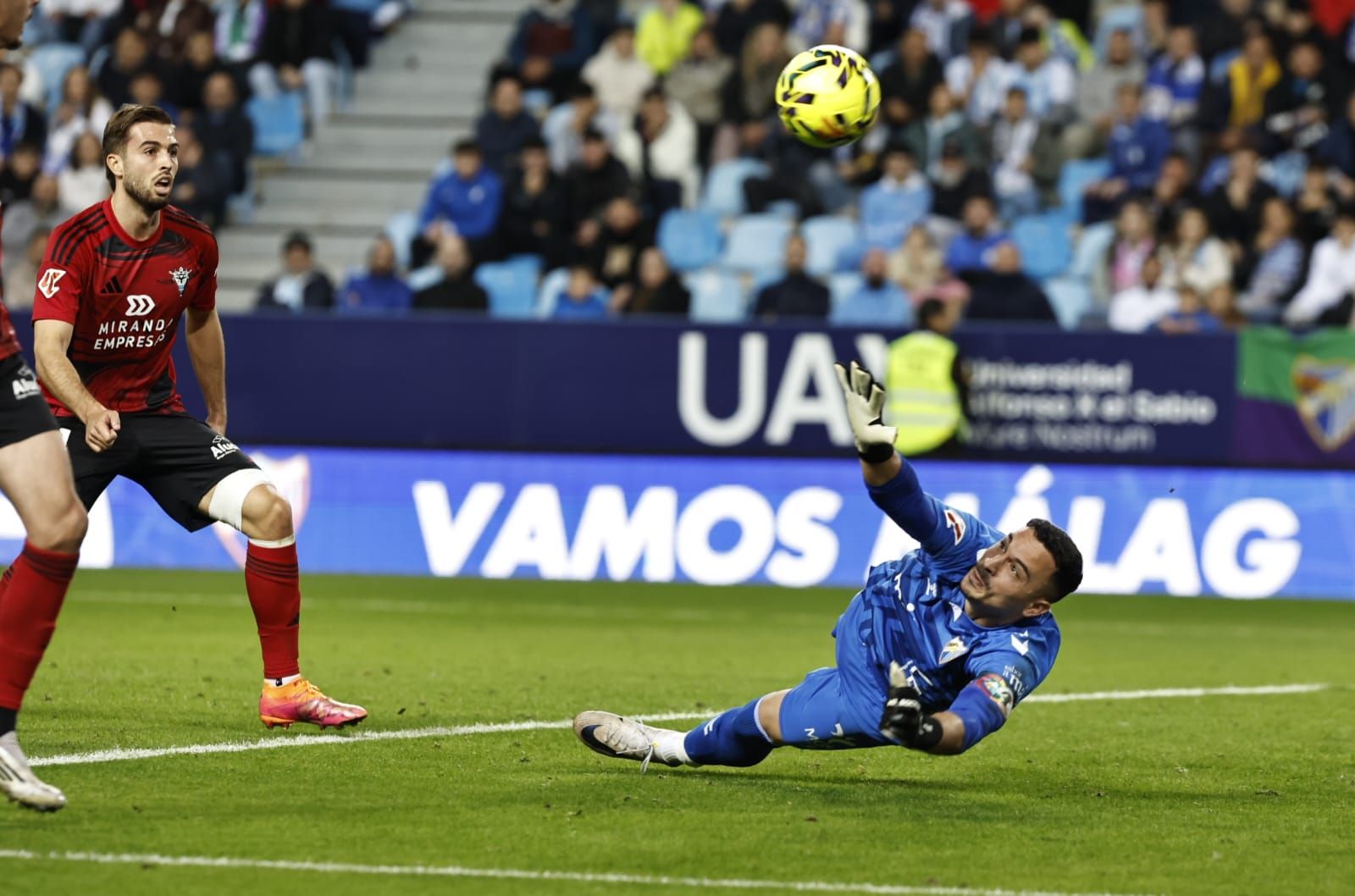 El Málaga-Mirandés, en imágenes