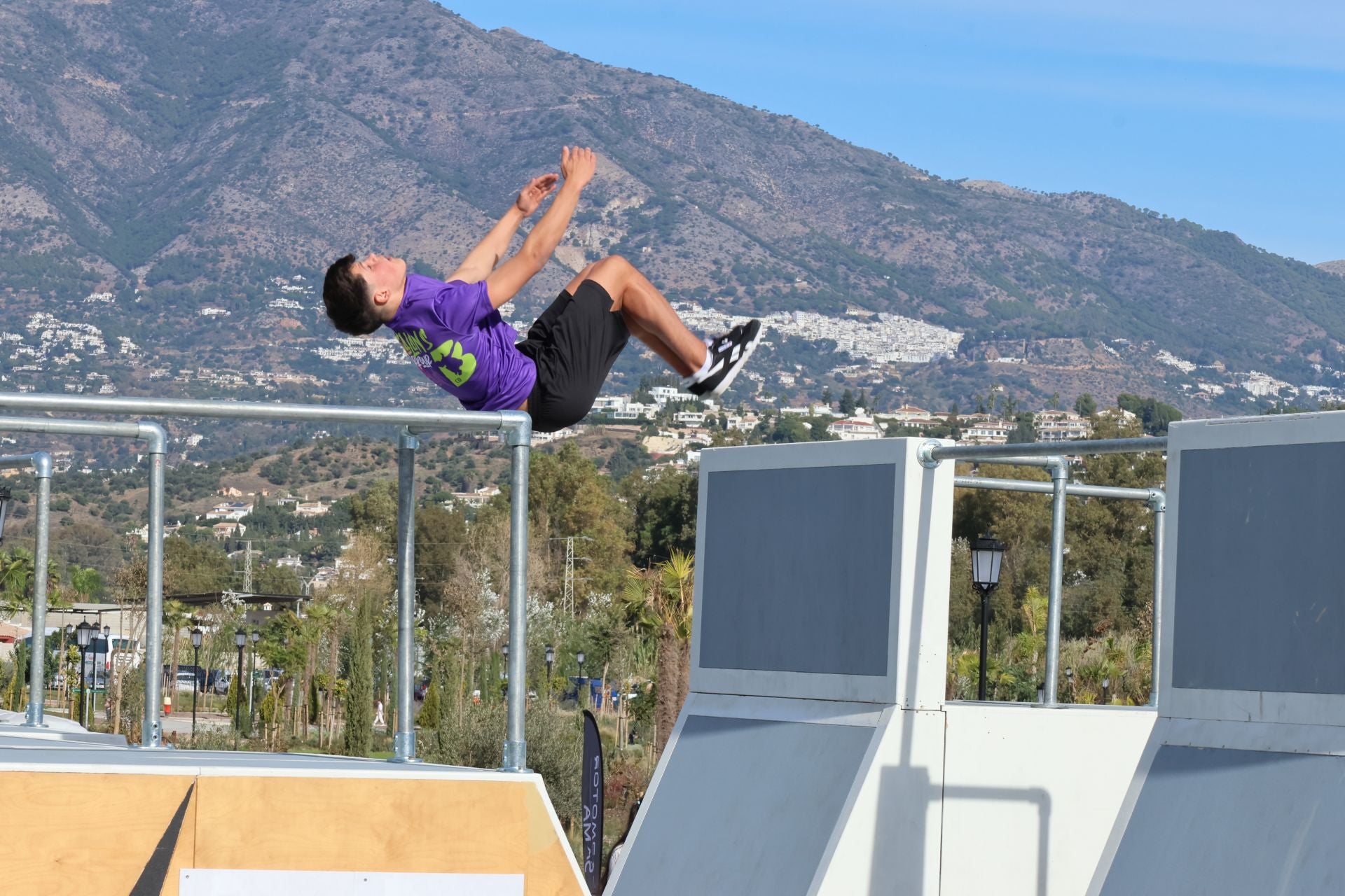 El campeonato de España de Parkour de Mijas, en imágenes