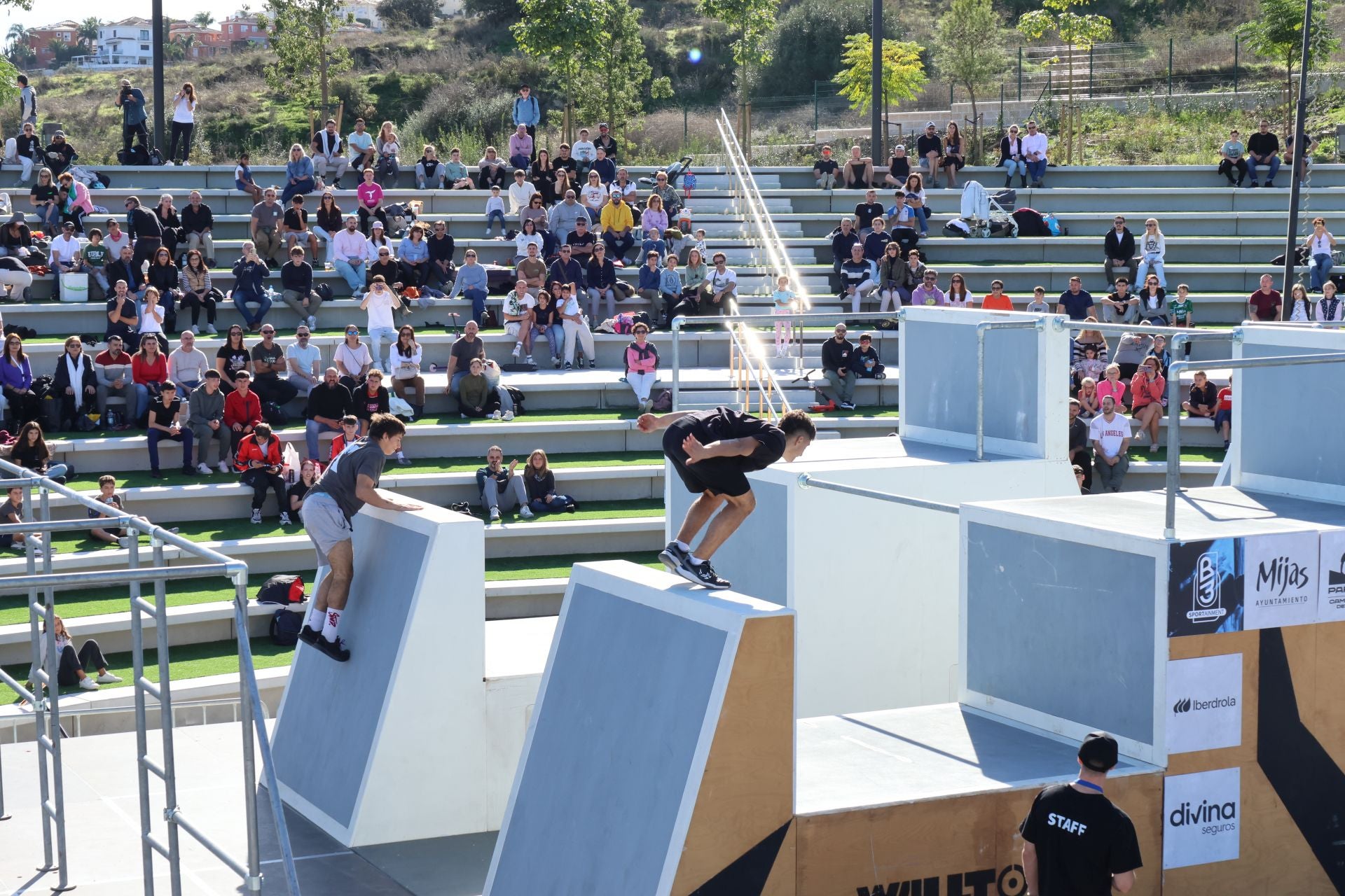 El campeonato de España de Parkour de Mijas, en imágenes